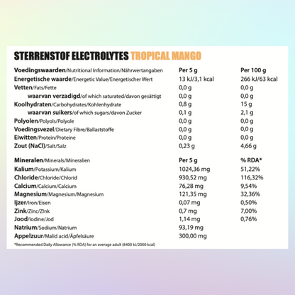 Sternenstaub Elektrolyte
